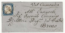 1861 sardegna lettera usato  Motta Visconti