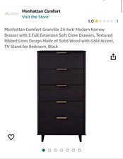 Black tall dresser for sale  Salem