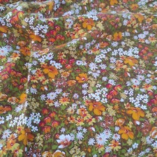 Tecido vintage de algodão flor silvestre margaridas costura acolchoamento flores minúsculas W 53" comprar usado  Enviando para Brazil
