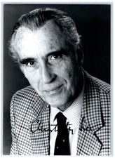 Christopher lee autograph usato  Spedire a Italy