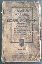 Morris cwt light for sale  LEICESTER