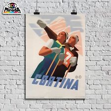 Poster vintage cortina usato  Ivrea