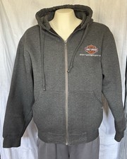 Usado, Moletom com capuz Dri-Duck Crossfire Harley-Davidson forro térmico de lã cinza com zíper M comprar usado  Enviando para Brazil