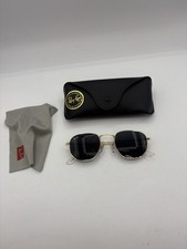 Usado, Óculos de sol Ray Bans GOLD HEXAGON bom com estojo e pano comprar usado  Enviando para Brazil