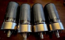 ULTRA Raro NOS MATCHED QUAD 7N7 VIDRO CINZA Preto Placas Redondas Cobertas 6SN7, usado comprar usado  Enviando para Brazil