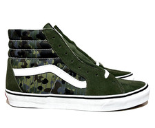 Tênis militar VANS Sk8 Hi Rain camuflado masculino tamanho 8 verde branco skate comprar usado  Enviando para Brazil