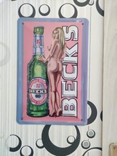 Blechschild becks bierflasche gebraucht kaufen  Porta Westfalica