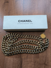 Ceinture chanel dorée d'occasion  Deuil-la-Barre