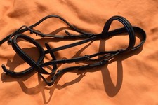 Black leather bridle for sale  REDDITCH