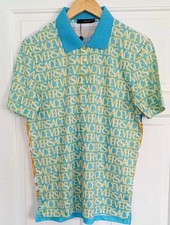 Camisa polo masculina Versace multicolorida leve tamanho grande nunca usada  comprar usado  Enviando para Brazil