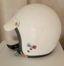 Capacete de motocicleta vintage anos 60 AGV Valenza branco feito na Itália viseira original! comprar usado  Enviando para Brazil