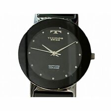 Relógio Technos quartzo 33mm masculino mostrador preto feito na Suíça redondo vintage TBM674 comprar usado  Enviando para Brazil