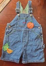 Macacão jeans Baby Gap aplique de frutas vintage 12 a 18 meses comprar usado  Enviando para Brazil
