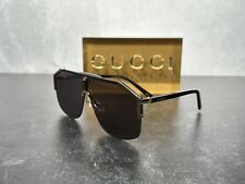 ÓCULOS DE SOL GUCCI GG0291S PRETO E DOURADO ESCUDO 001 LENTE CINZA GG 0291! ENVIO HOJE! comprar usado  Enviando para Brazil