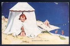 Tenda Mabel Lucie Attwell - Menina e cachorro na praia -Something’s Bust 1928 comprar usado  Enviando para Brazil
