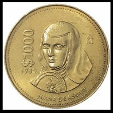 Mexikanische münze 1000 gebraucht kaufen  München