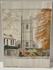 Vintage watercolour painting for sale  PENZANCE