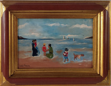Tableau huile bois d'occasion  Montluçon