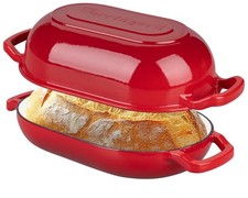 Forno de pão de ferro fundido esmaltado, forno holandês, panela de pão de ferro fundido... comprar usado  Enviando para Brazil