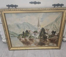 Schönes ölbild berge gebraucht kaufen  Oberhausen