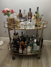 gold bar cart for sale  LEATHERHEAD