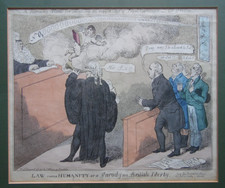 Rare georgian caricature for sale  WEST MOLESEY