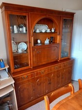 Yew sideboard glass for sale  ALRESFORD