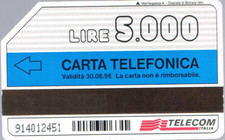 Carta telefonica telecom usato  Imperia