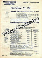 Alte miele preisliste gebraucht kaufen  Edermünde