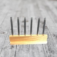 Tubo de ensaio de vidro vaso transparente suporte de madeira seis hastes únicas vaso de botão exibição de flores comprar usado Tubo de ensaio de vidro vaso transparente suporte de madeira seis hastes únicas vaso de botão exibição de flores comprar usado  Enviando para Brazil