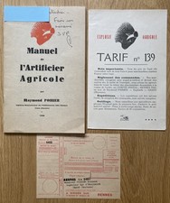 Manuel artificier agricole d'occasion  Vannes