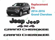 Porta traseira dianteira preta fosca Jeep 4x4 emblemas 2014-2016 Grand Cherokee comprar usado  Enviando para Brazil