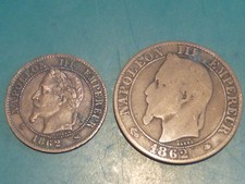 Lot centimes napoleon d'occasion  Pont-de-l'Arche