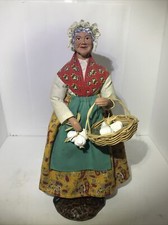 Usado, Roupas de tecido Danton's Florence argila campo francês mulher velha /com alho 10,5" comprar usado  Enviando para Brazil