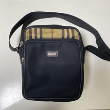 Bolsa de ombro Burberry Black Label preta/bege masculina JPN original LTD coleção comprar usado  Enviando para Brazil