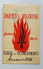 Tessera partito azione usato Tessera partito azione usato  L Aquila
