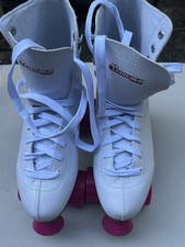 Patins femininos Chicago Premium - High Top Quad Rink Skate (branco) tamanho 9 comprar usado  Enviando para Brazil