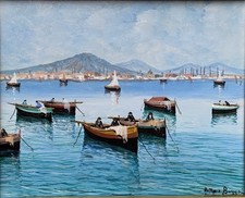 Dipinto olio masonite usato  Bologna
