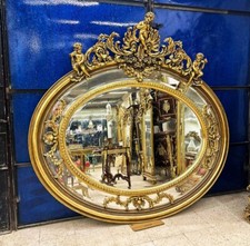 gold leaf oval mirror for sale gold leaf oval mirror for sale Miami