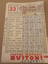 Schedina totocalcio 1958 usato  Caserta