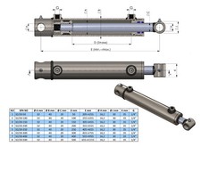 Hydraulikzylinder hub 400mm gebraucht kaufen  Rehburg-Loccum