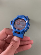 Relógio digital CASIO G-SHOCK RISE MAN GW-9200BLJ masculino azul terra usado relógio de pulso comprar usado  Enviando para Brazil