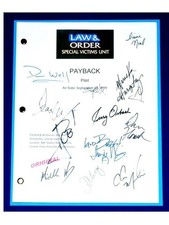 LEI E ORDEM SVU PAYBACK ROTEIRO ASSINADO RPT CHRIS MELONI MARISKA HARGITAY comprar usado  Enviando para Brazil