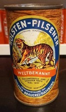 Boa lata de cerveja da Alemanha. Lata de cerveja Early Holsten Tiger. Flat Top. Abertura superior  comprar usado  Enviando para Brazil