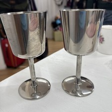 Stainless steel goblets for sale  DURHAM