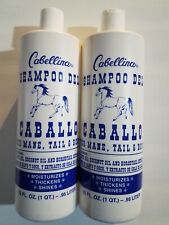 2 CABELLINA SHAMPOO DEL CABALLO CAVALO PARA JUBA, CAUDA E CORPO 32 FL OZ CADA comprar usado  Enviando para Brazil