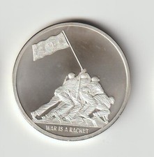 2018 1 oz 999 Silver Shield War Is A Racket BU com certificado de autenticidade #238 comprar usado  Enviando para Brazil
