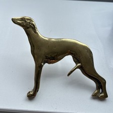 Vintage brass whippet d'occasion  Expédié en Belgium