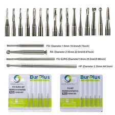 Brocas dentais Wave FG cirúrgicas alta velocidade centro-oeste LA brocas de mão velocidade lenta comprar usado  Enviando para Brazil