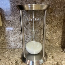 Large hourglass silver for sale  Providence